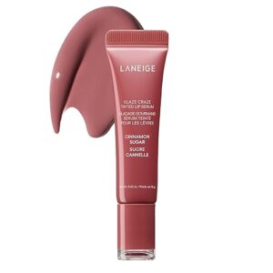 Laneige Glaze Craze Tinted Lip Serum | Plumping, Nourishing Hydration with Polypeptide and Ceramides | Lip Balm for Dry & Chapped Lips |Ultra Glamorous Shiny Lips